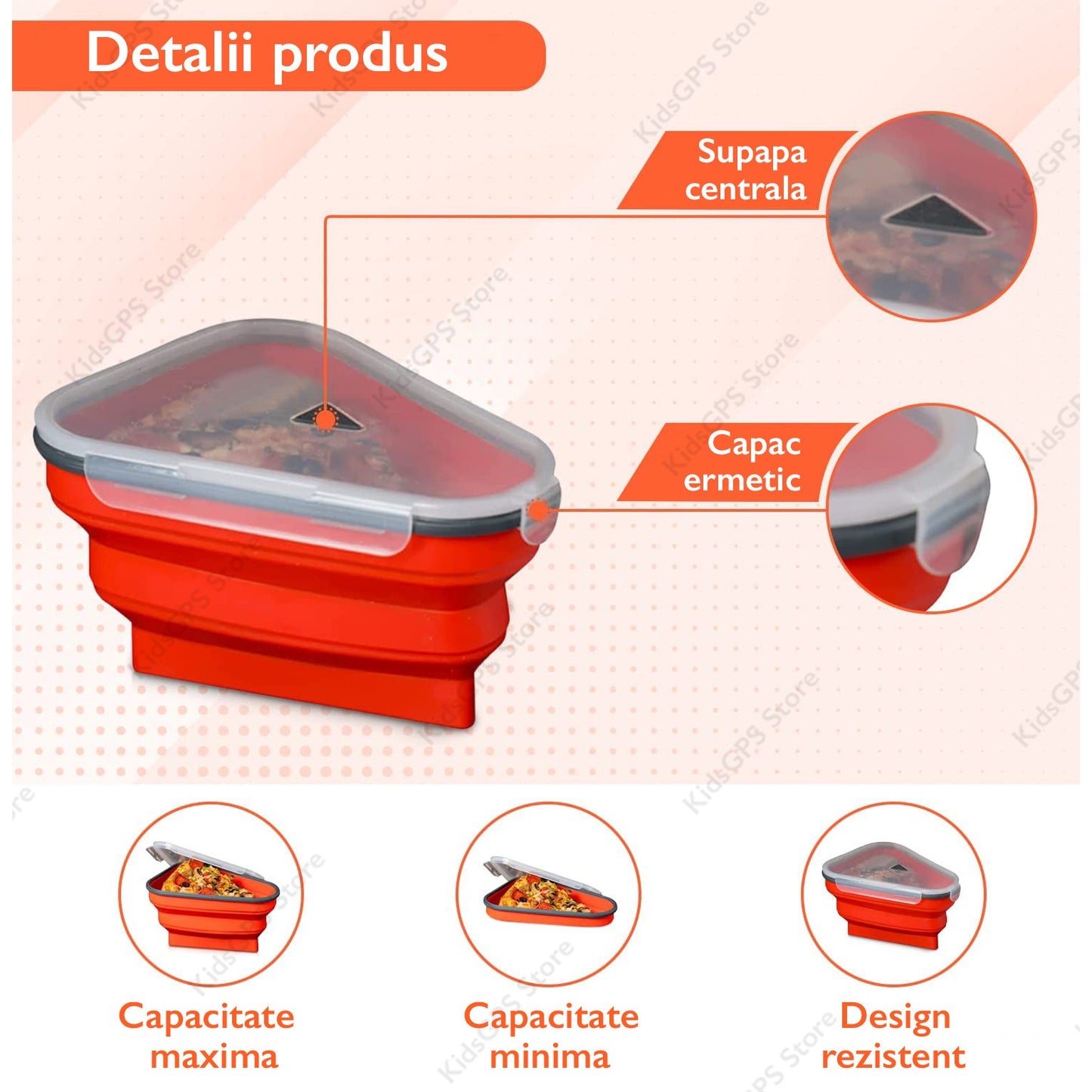Cutie depozitare pizza din silicon Topaqua® Pizza Pack