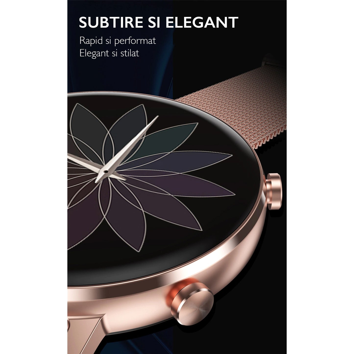 Ceas smartwatch TechONE™ DT96, Auriu