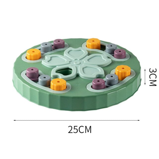 Castron hranire lenta caini si pisici cu puzzle Grunluft HappyPET DT-BY-02
