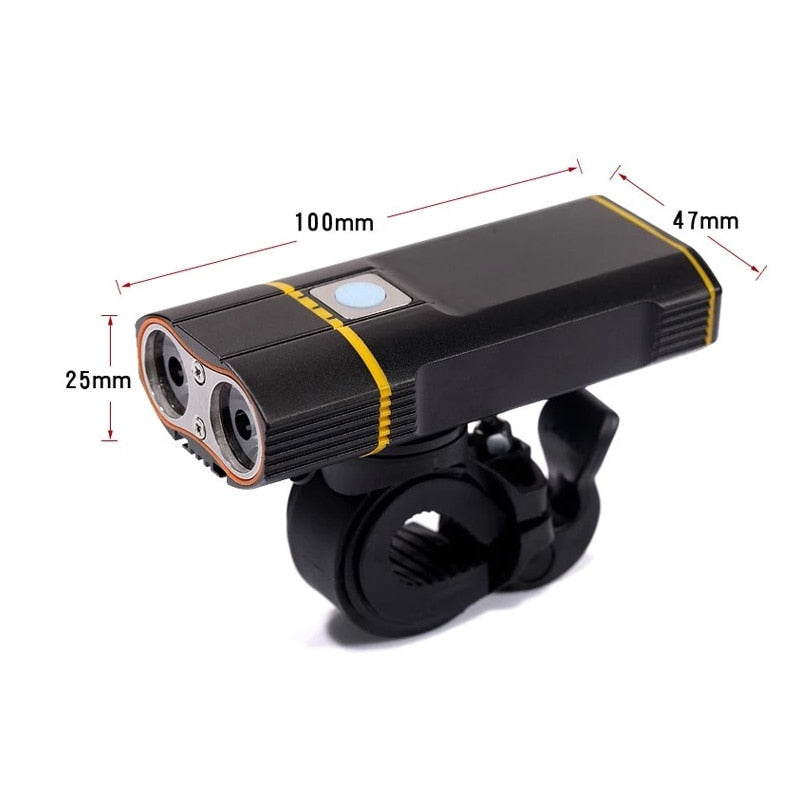 Far bicicleta cu suport telefon Huerler® Y1