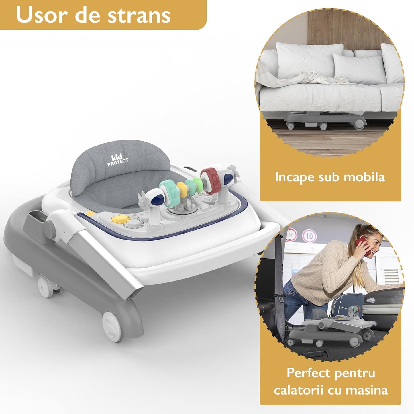 Premergator Copii 2 in 1 Reglabil 6 Trepte KidProtect® Little Helper