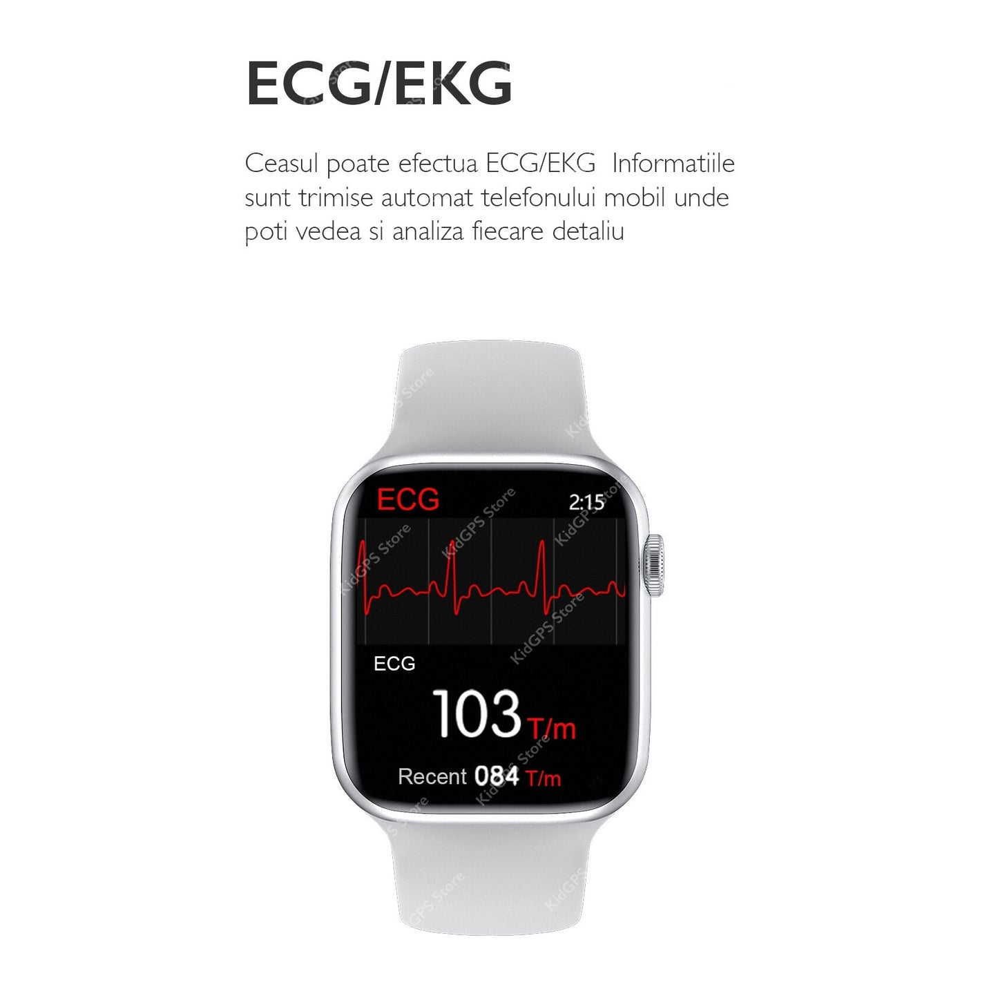 Ceas smartwatch TechONE™ W26 Pro, Negru
