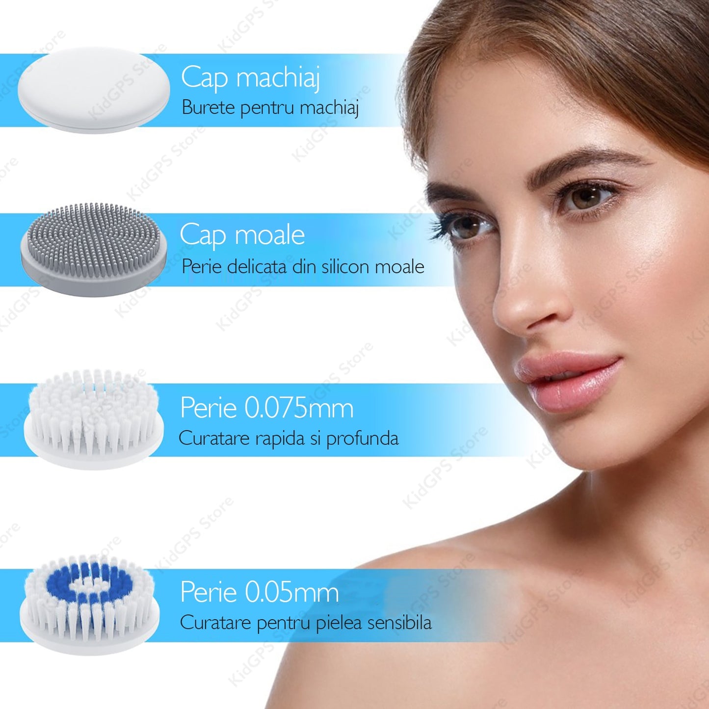 Perie de curatare faciala Horigen® Face Pro