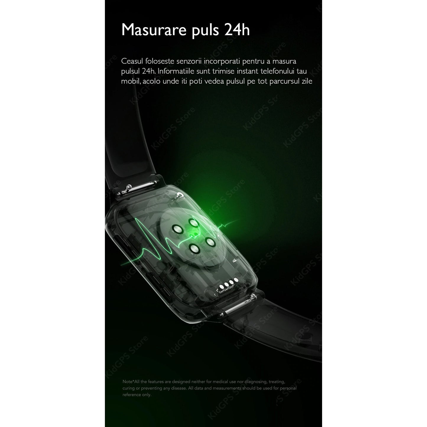 Ceas smartwatch TechONE™ DT93 Pro, Negru