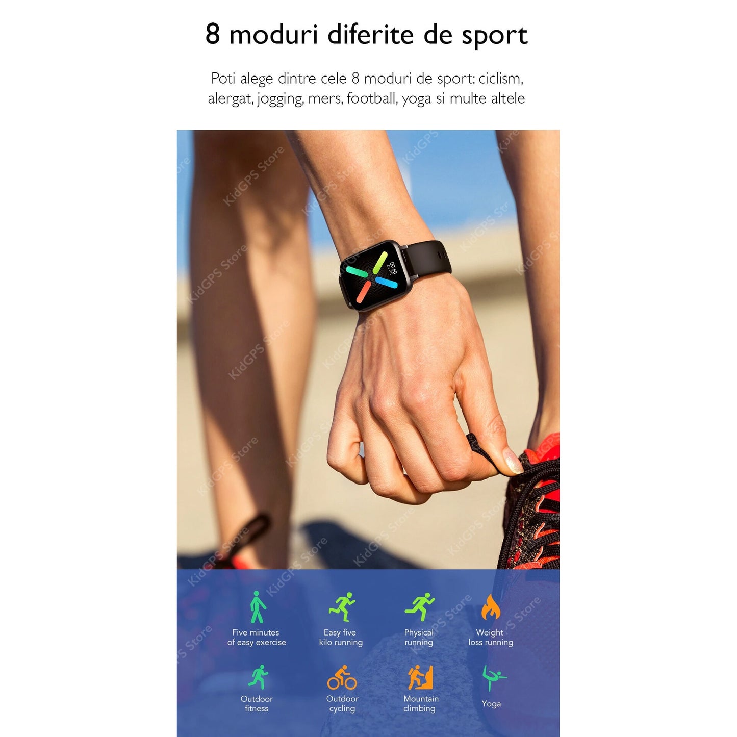Ceas smartwatch TechONE™ DT93 Pro, Negru