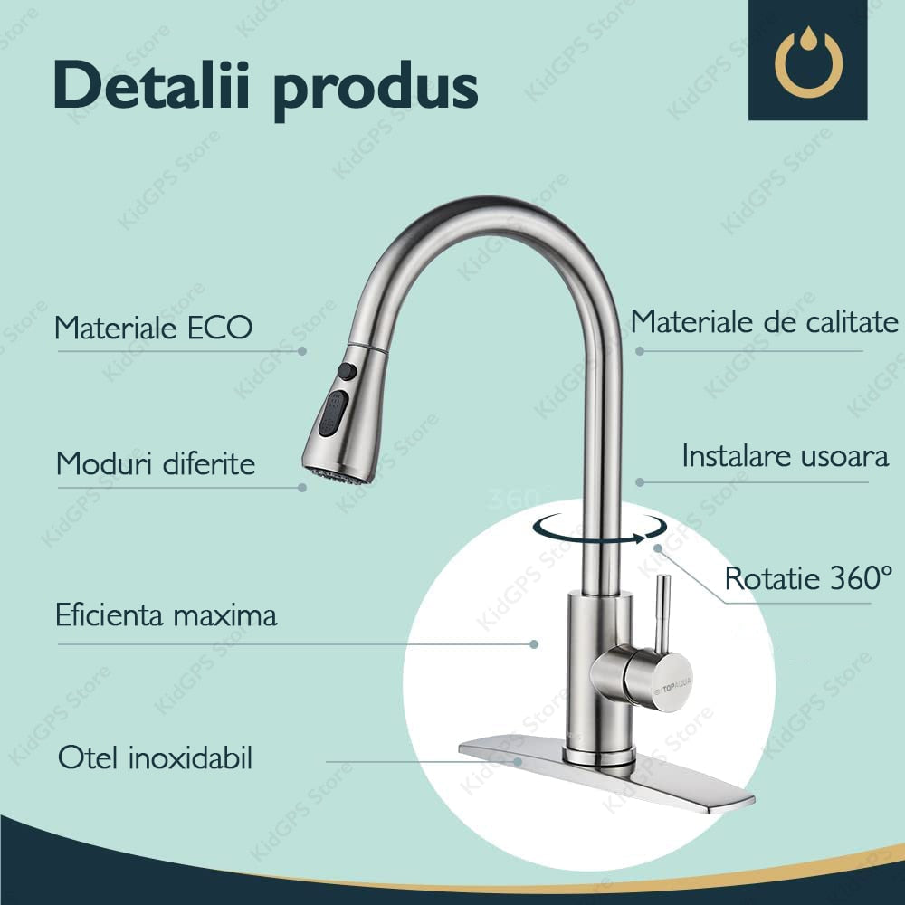 Baterie Chiuveta Bucatarie cu baza Topaqua® Premium Class 2