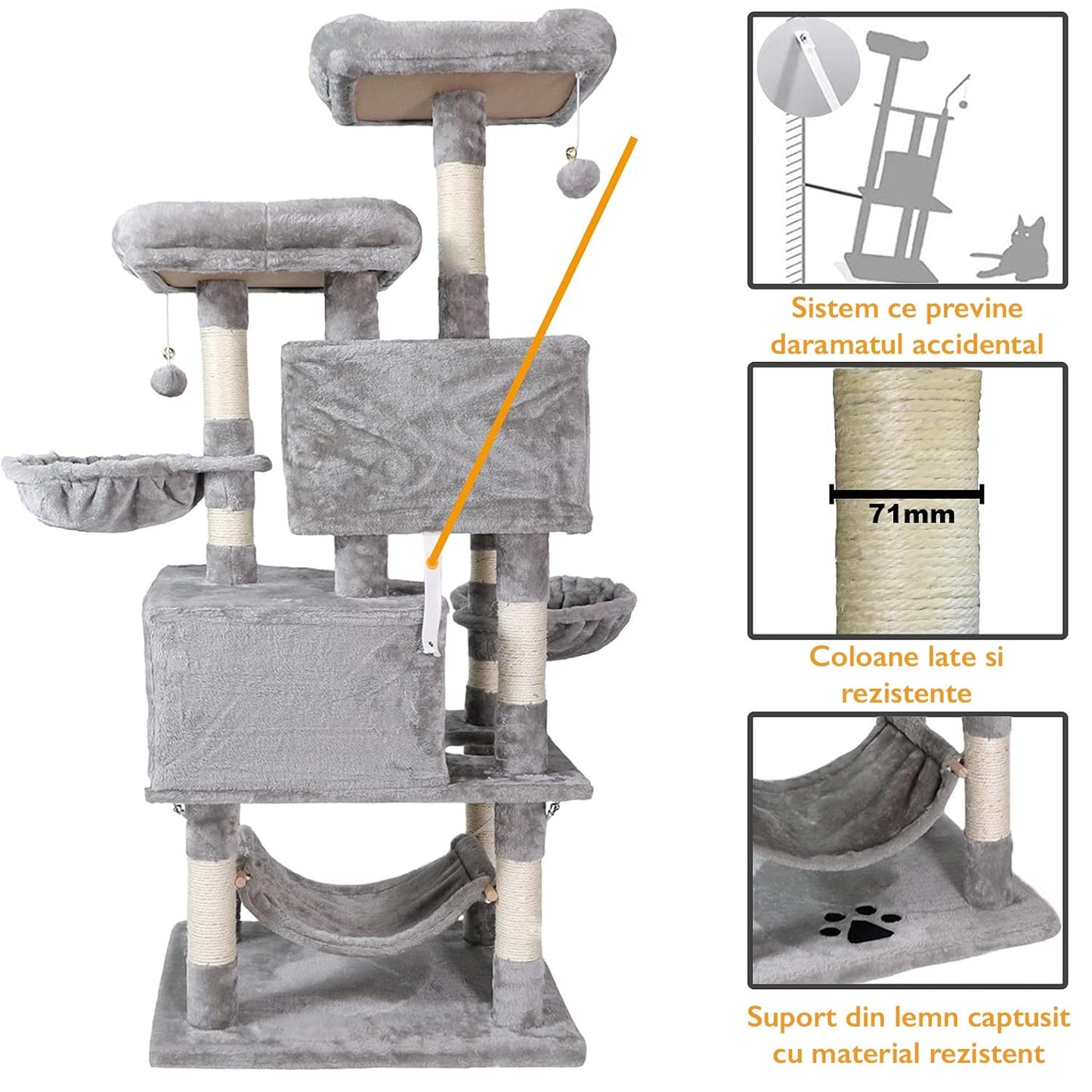 Loc de Joaca Pentru Pisici KD Home® Happy Caty