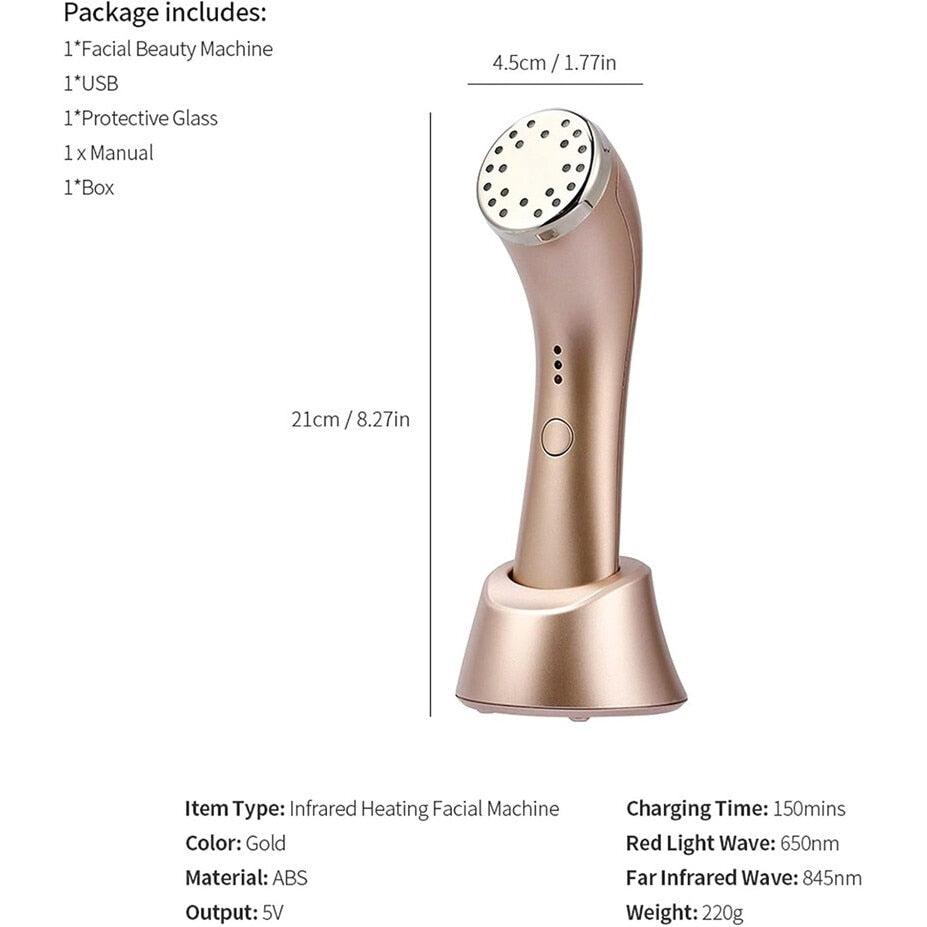 Dispozitiv pentru intretinere faciala cu infrarosu si caldura Horigen® BP-1803 Pro