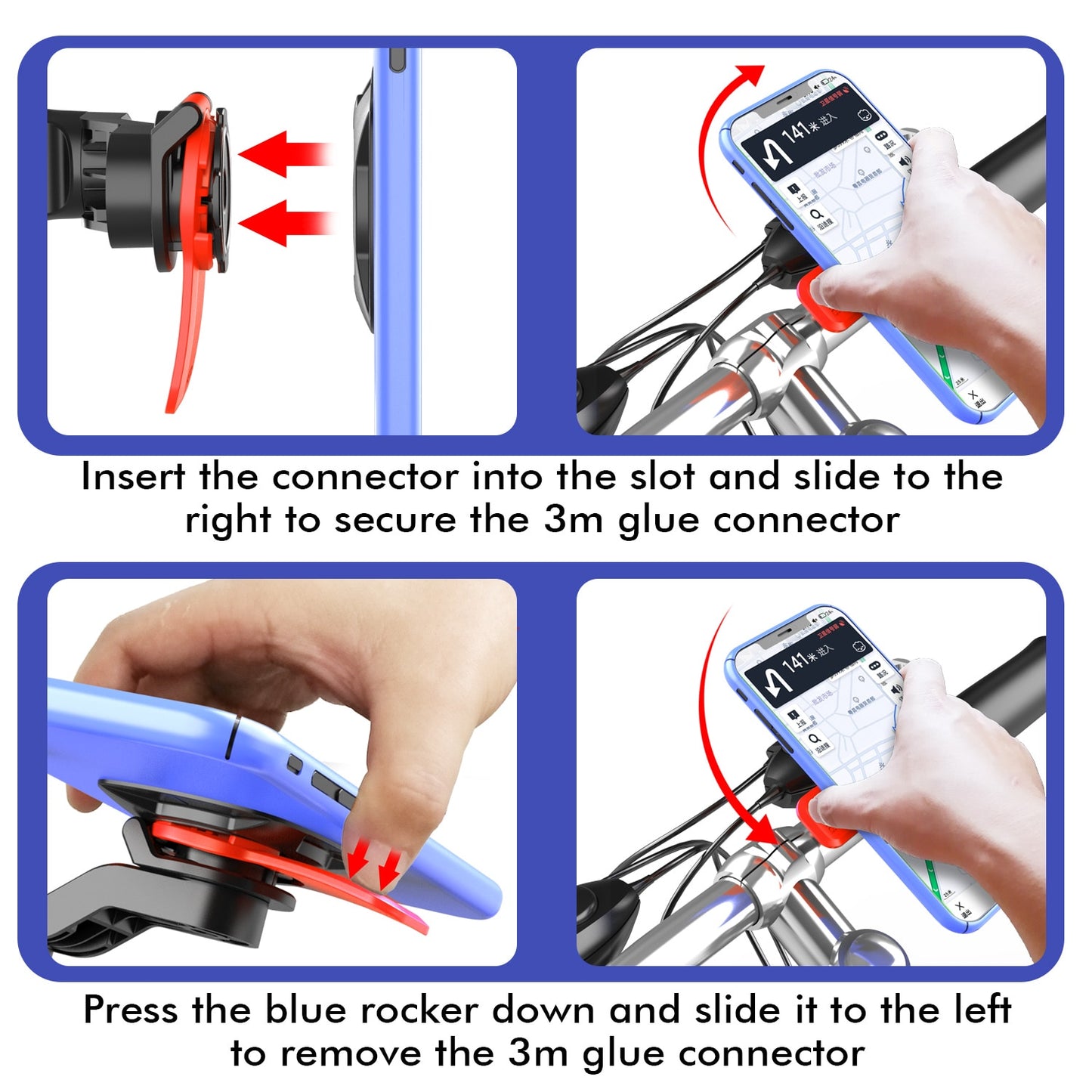 Suport telefon bicicleta Techone® 143A