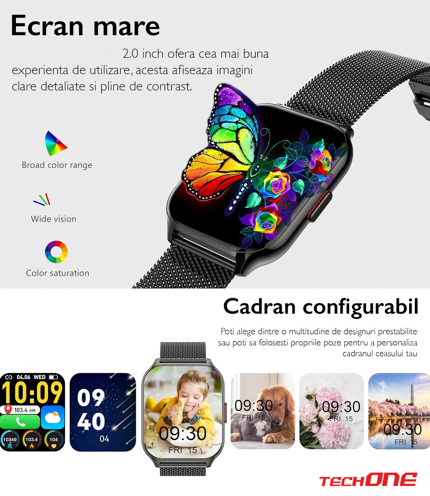 Ceas Smartwatch TechONE® Wand Pro