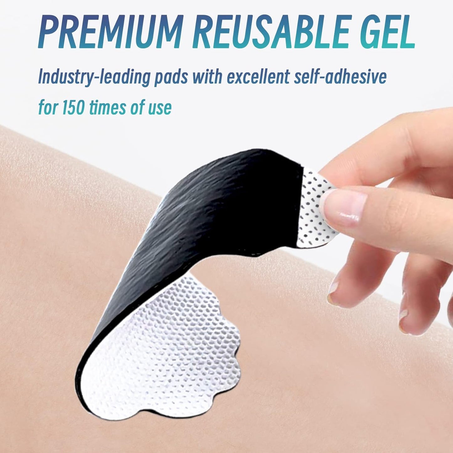 Set 20 Paduri Electrozi Gel pentru Aparat De Masaj Cu Electrostimulare / Fizioterapie Horigen®