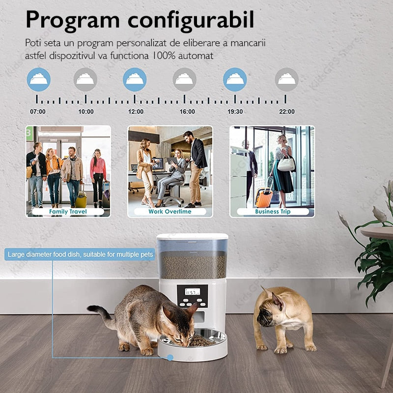 Hranitor automat Grunluft® QQ002, Alb