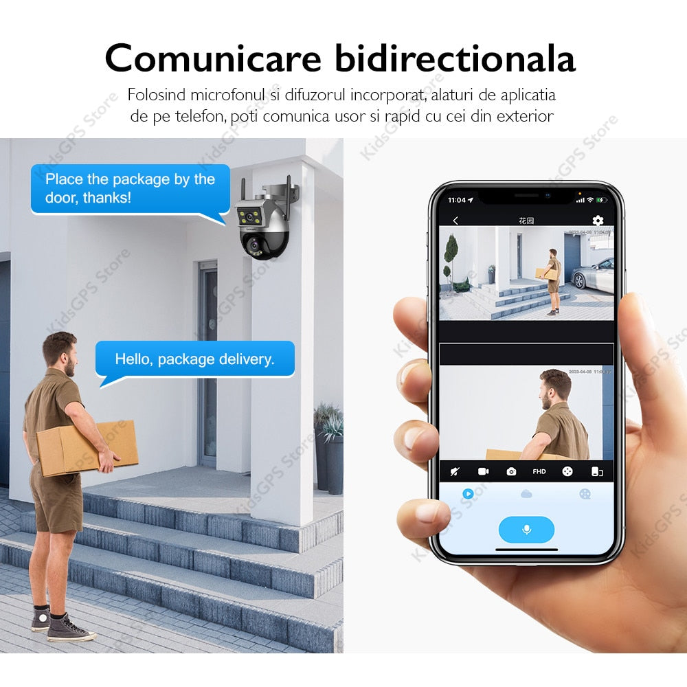 Camera de supraveghere dubla WIFI Loosafe® DC80 Plus+ Hawk