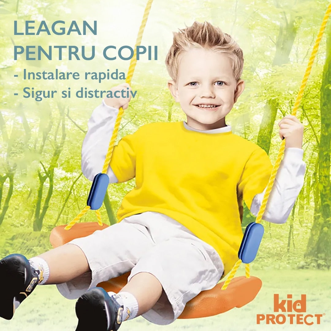 Leagan Pentru Copii KidProtect® Sunny Swing, Maro