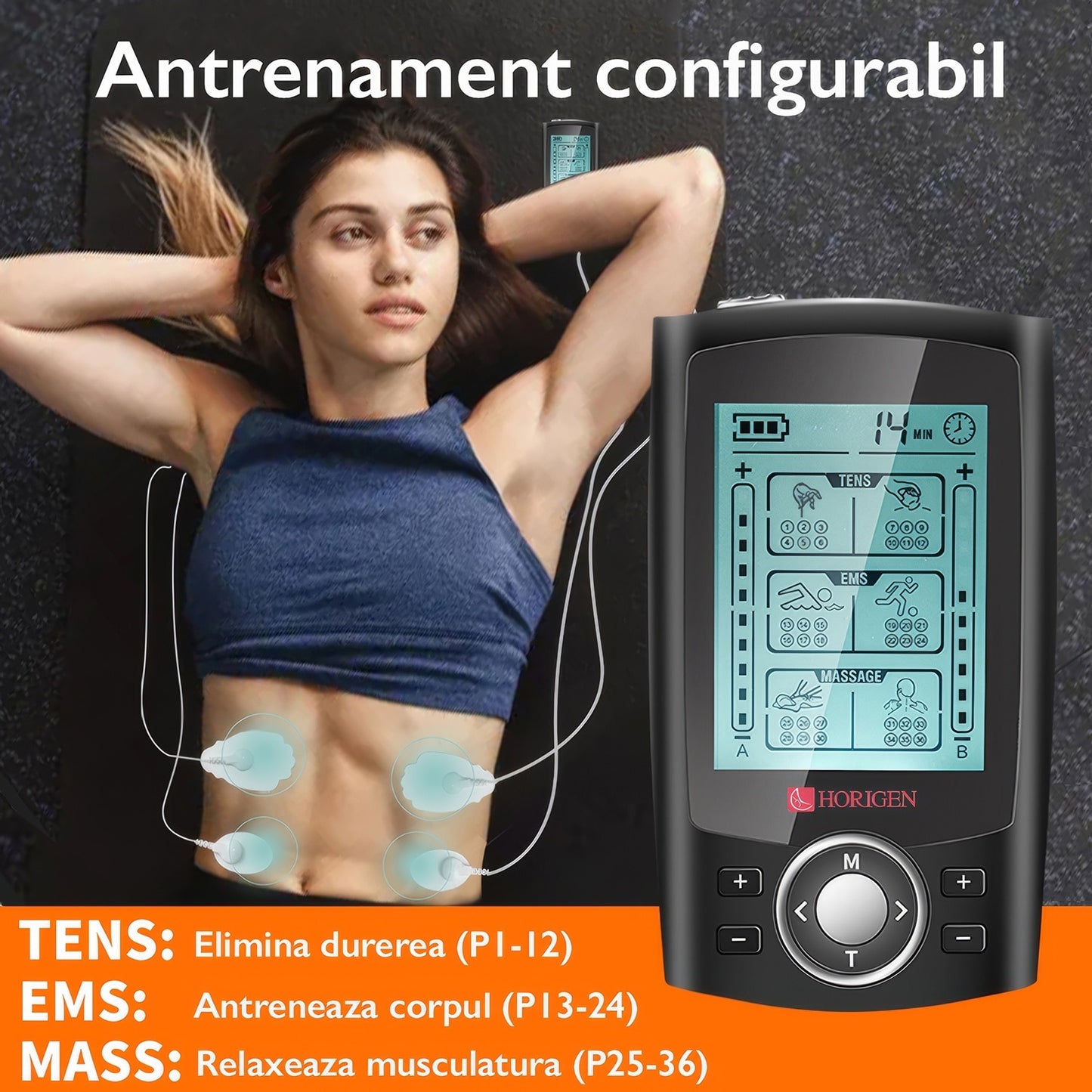 Aparat De Masaj Cu Electrostimulare / Fizioterapie Horigen® VitaFlex EMS