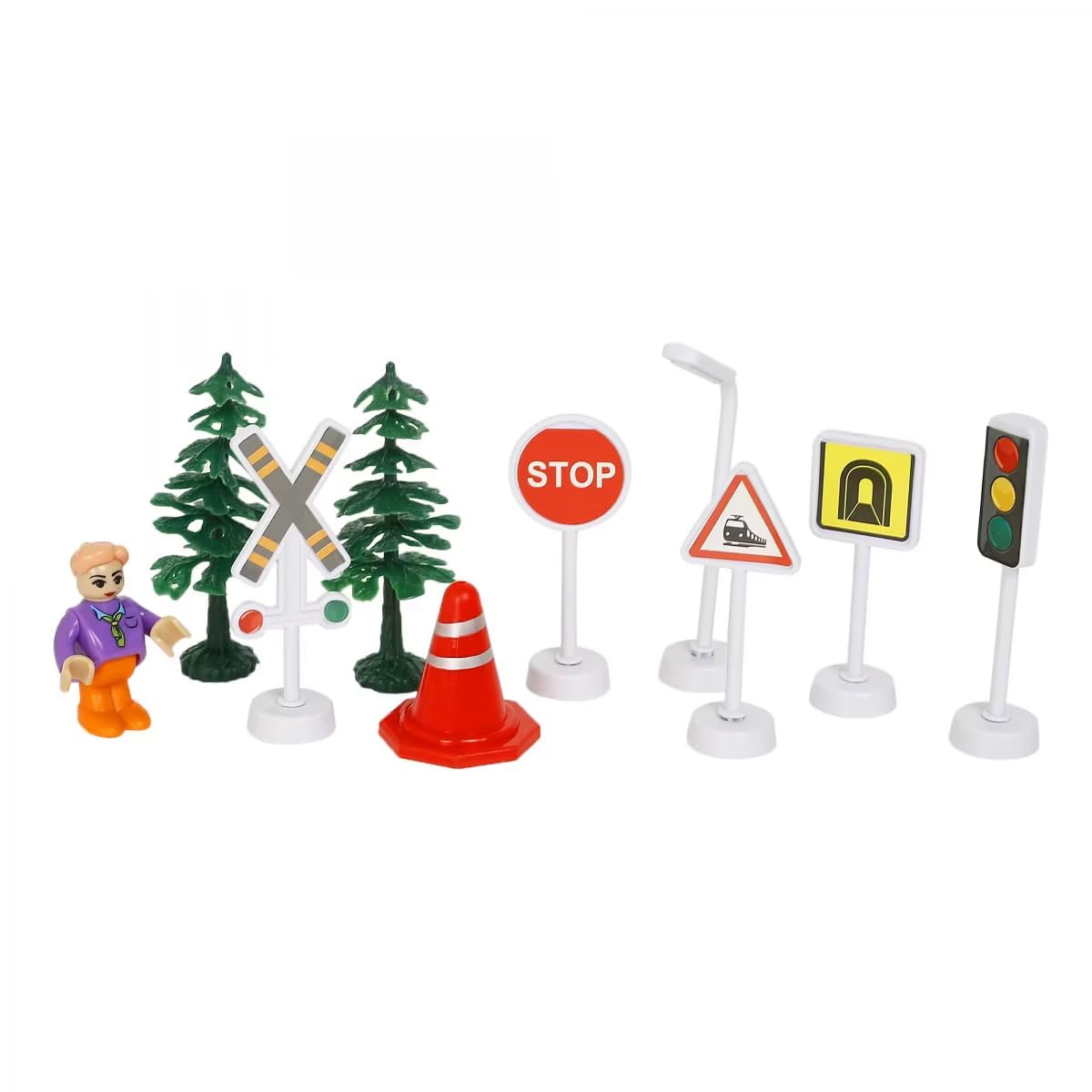 Circuit Trenulet de Jucarie Electric Copii KidProtect® Lightning Express, 67 Piese