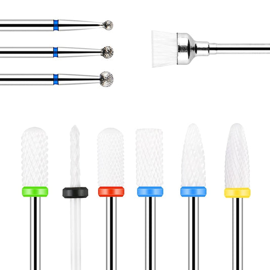 Set 10 Freze De Unghii Ceramice De Schimb Horigen® Drill Set Pro Ceramic