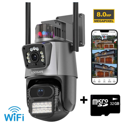 Camera de supraveghere dubla WIFI Loosafe® P11 Pro