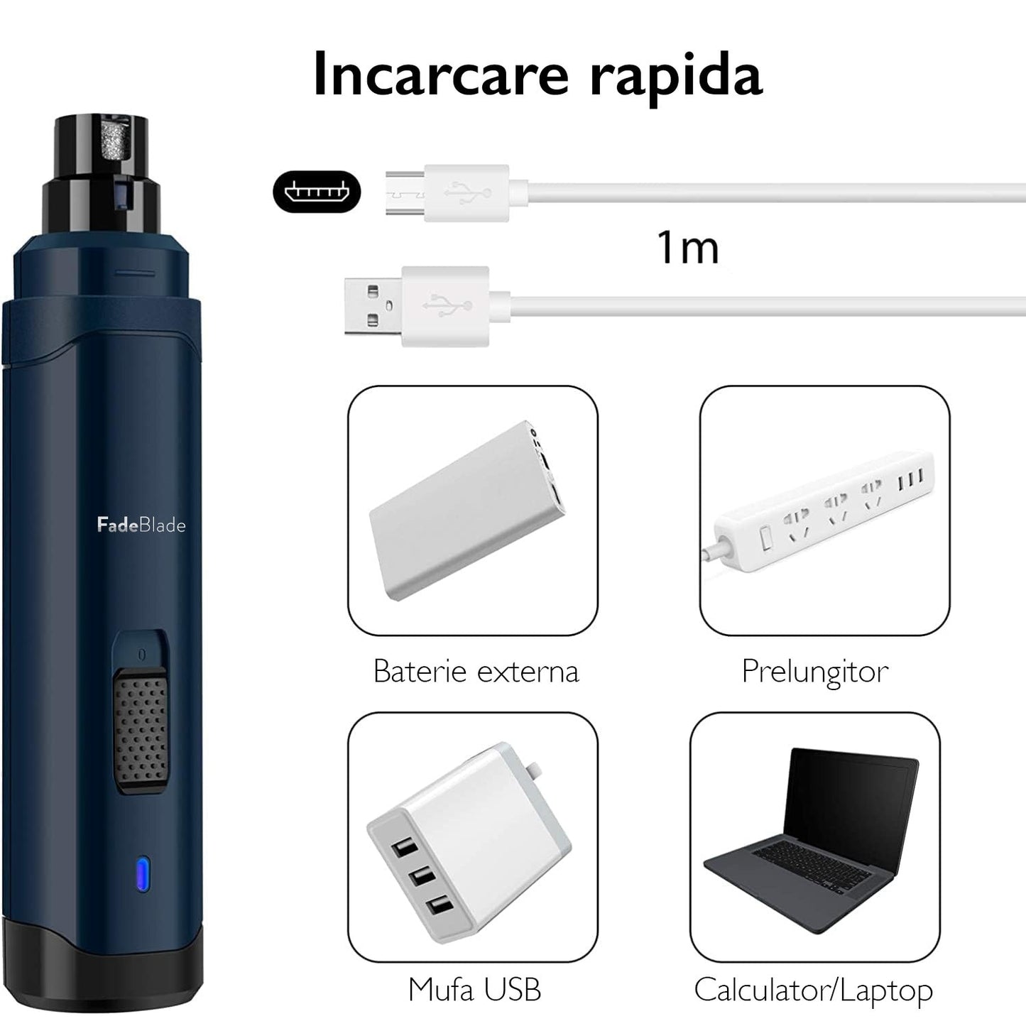 Pila Unghii Animale Electrica FadeBlade® Pet Pro