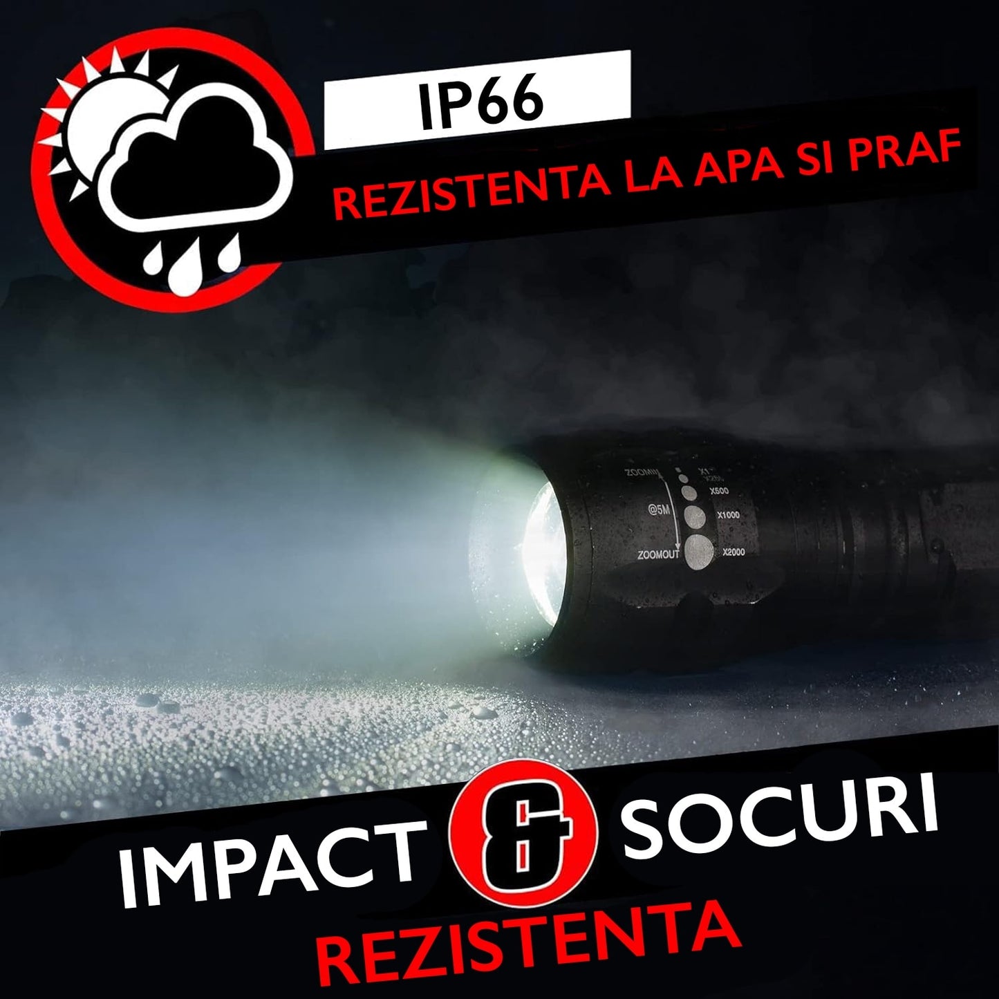 Lanterna LED Techone® Vision Pro
