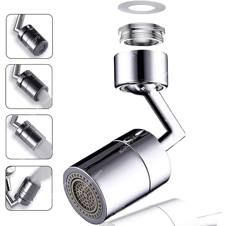 Aerator apa dublu - pivotant cu cot Topaqua® SK-WS809S-F