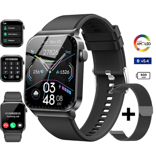 Ceas Smartwatch Barbati TechONE® Zen Wrist,  Negru
