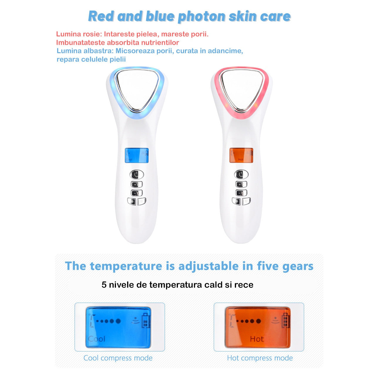 Aparat ingrijire faciala Multifunctional, Horigen™ D002