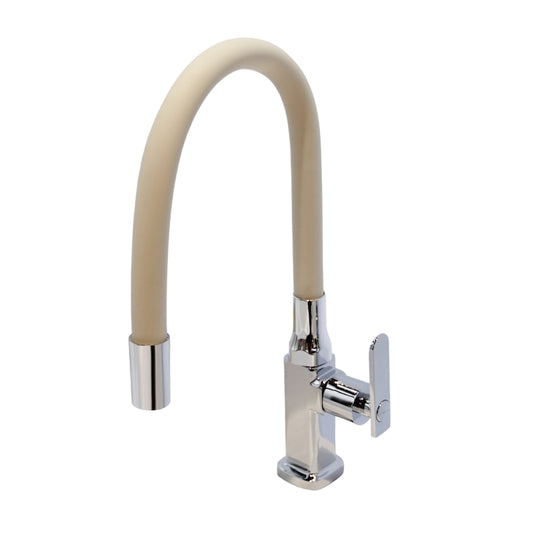 Baterie Chiuveta Bucatarie Apa Rece sau Calda Topaqua® Solo Fex Pro, Crem