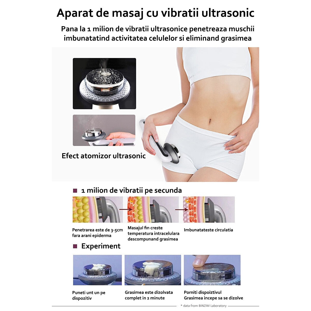 Aparat pentru slabit, anti celulita 6 in 1 Horigen™ Cavitation Slimming V1 Pro