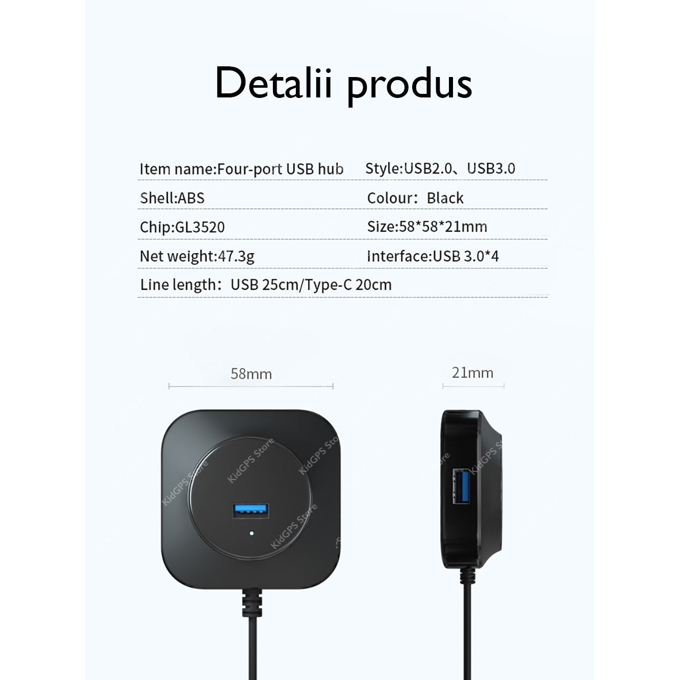 Hub USB Techone® Square4P