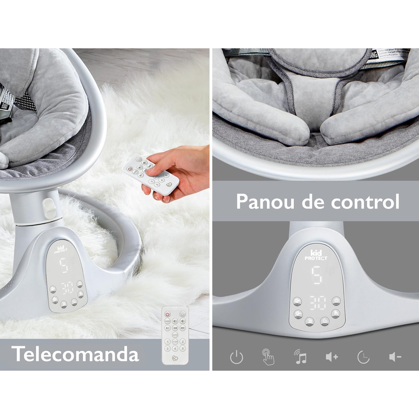 Leagan Electric Bebelusi KidProtect® Baby Bliss