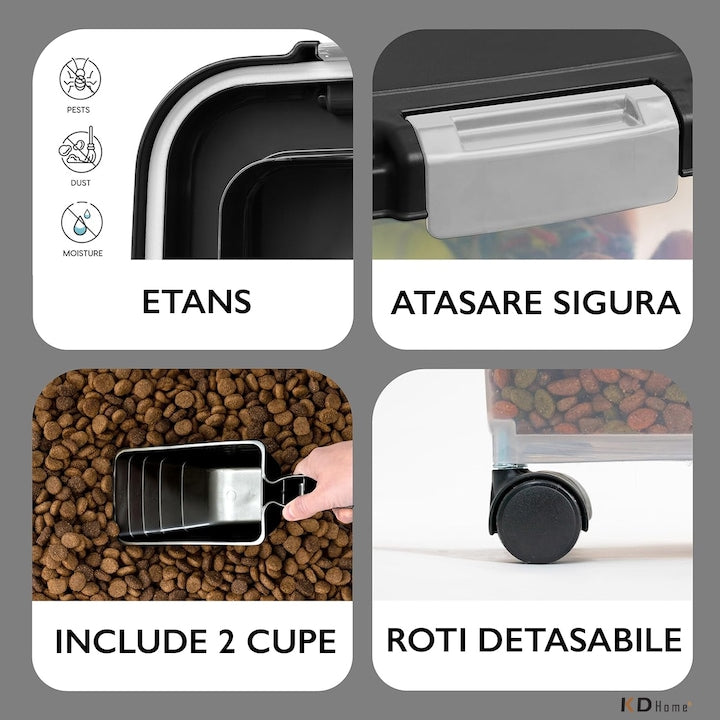 Cutie Pentru Depozitare Mancare Animale De Companie KD Home® KibbleBin