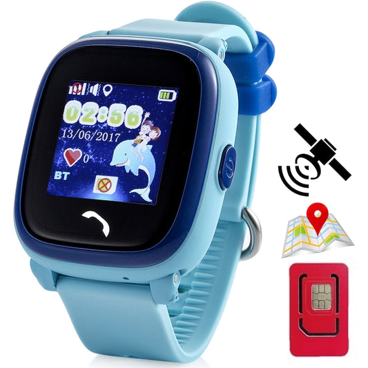 Ceas Smartwatch GPS Copii Cu Localizare Si Telefon Techone® WonderWatch, Albastru