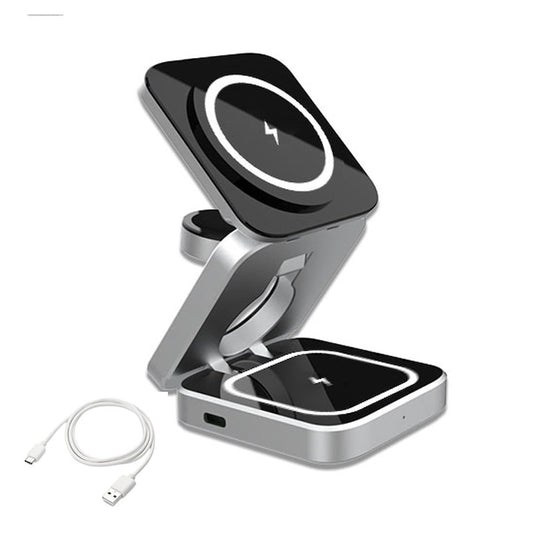 Statie incarcare wireless 3 in 1 universal pliabil Loowoko® PB11