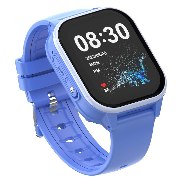 Ceas Smartwatch GPS Copii cu Localizare si Telefon Techone™ KT19T, Albastru