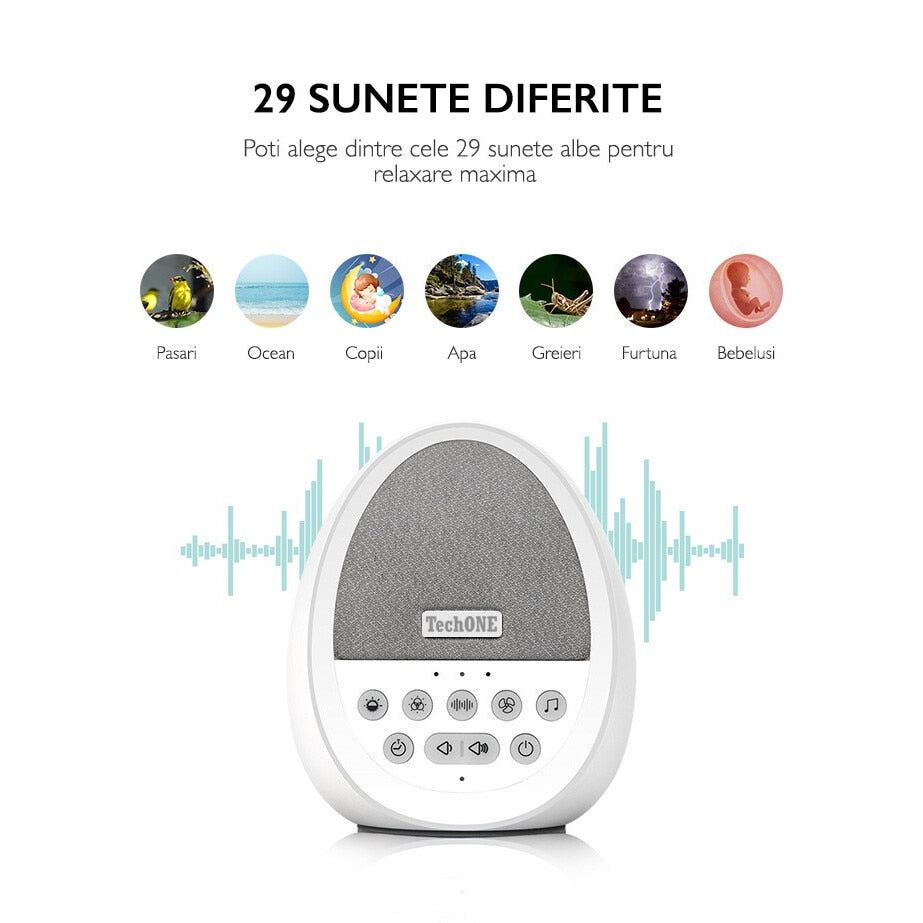 Dispozitiv Sunete Albe Techone® W06 29 Sunete HD