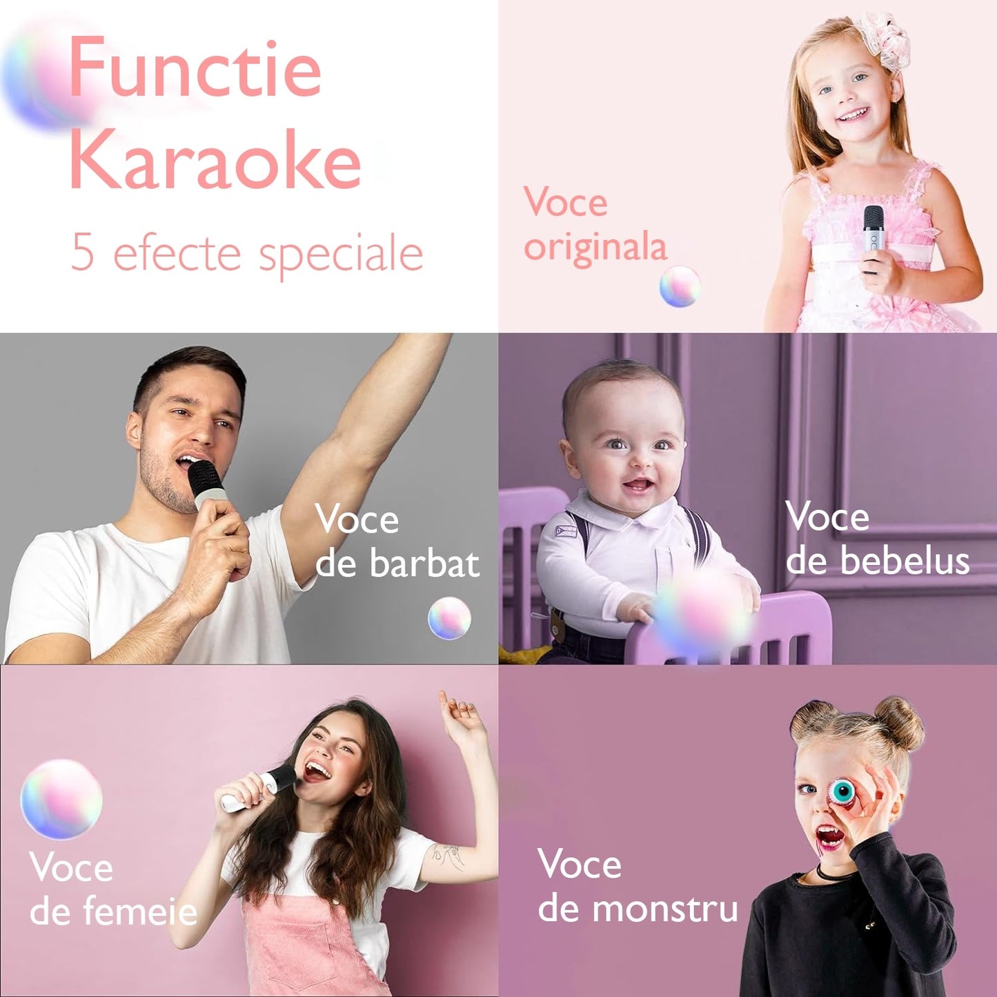 Microfon Karaoke si Boxa KidProtect® Magic Voice