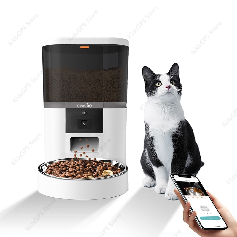 Hranitor automat Grunluft® QQ005 WiFi, Alb