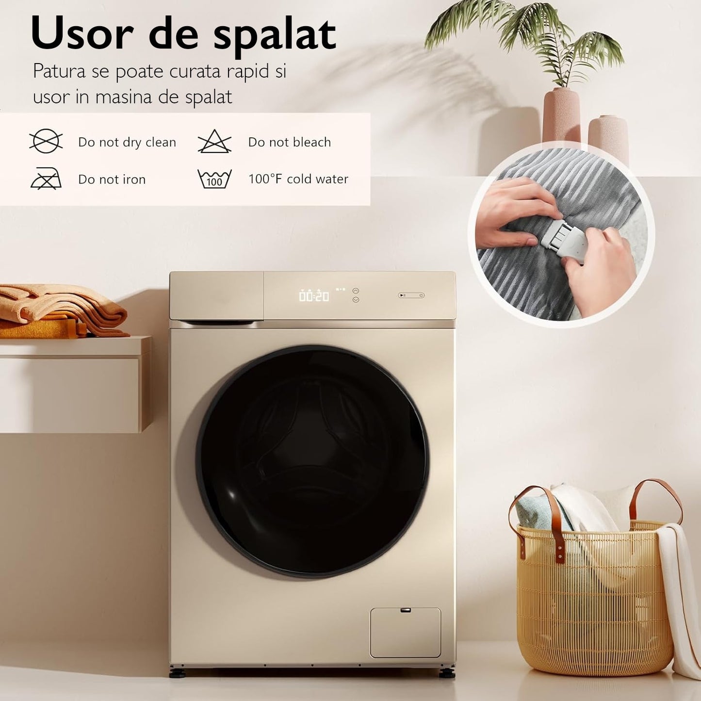 Patura Electrica Horigen® ComfyHeat, Gri