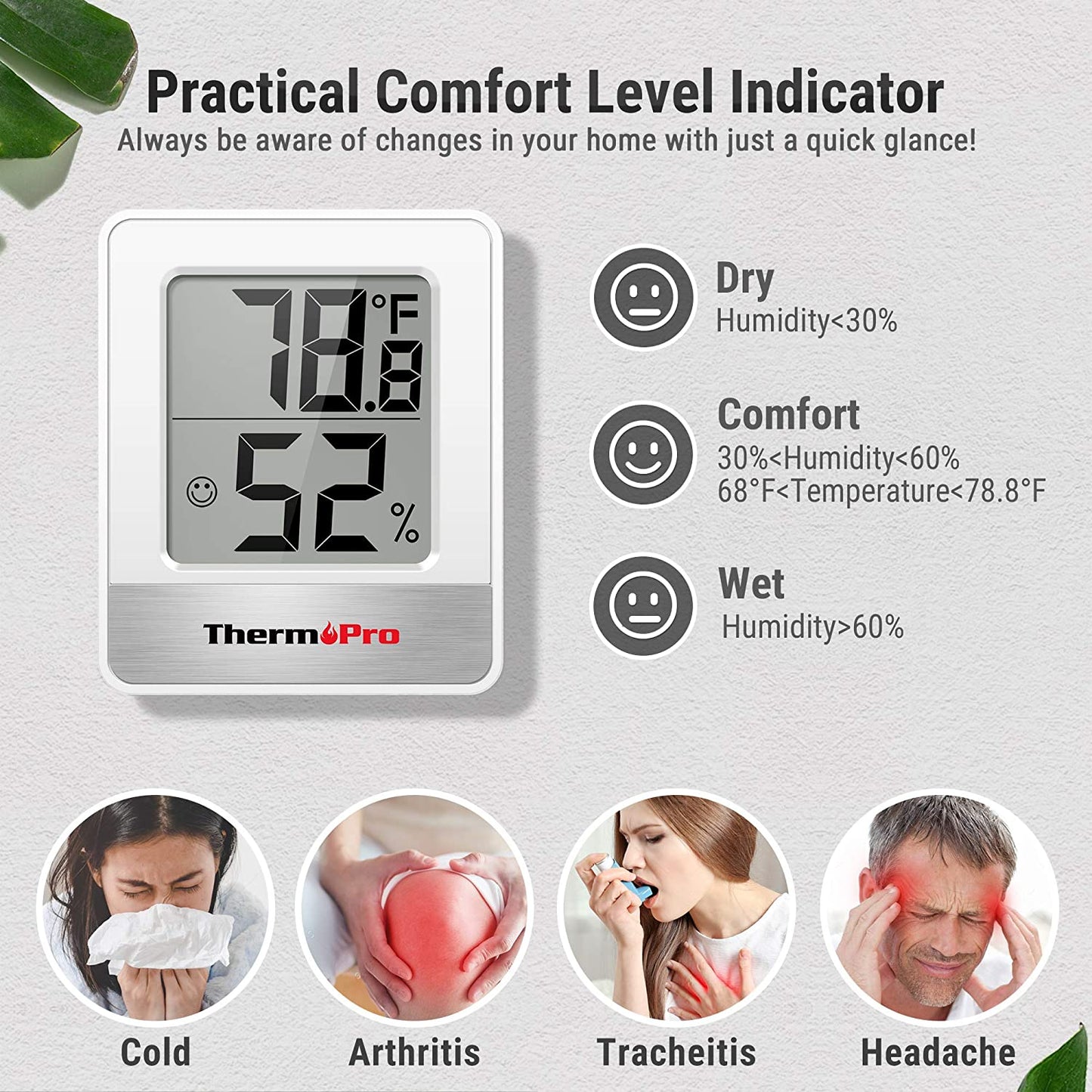 Termometru si higrometru de camera ThermoPro TP-49 RoPro