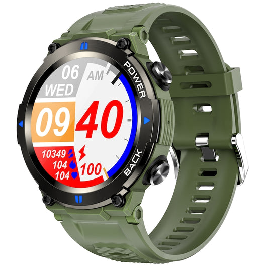 Ceas smartwatch barbati TechONE® A80 Ghost, Verde