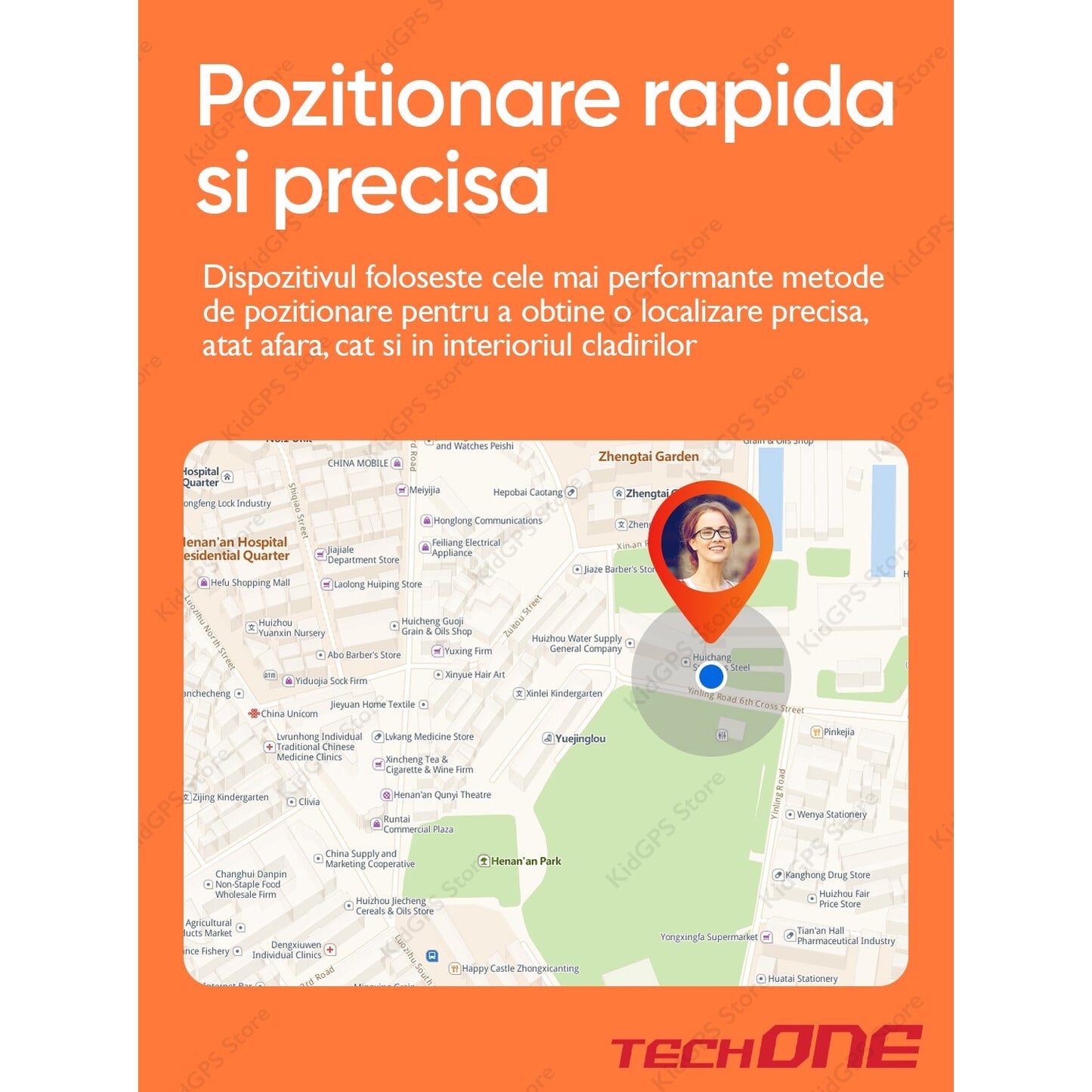 Ceas smartwatch GPS copii si adulti Techone™ S10 Pro Plus+ 4G, Roz