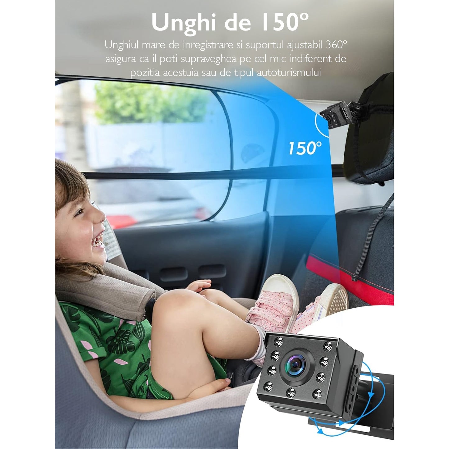 Monitor Video Auto Bebelusi si Copii Loosafe® Baby Guard