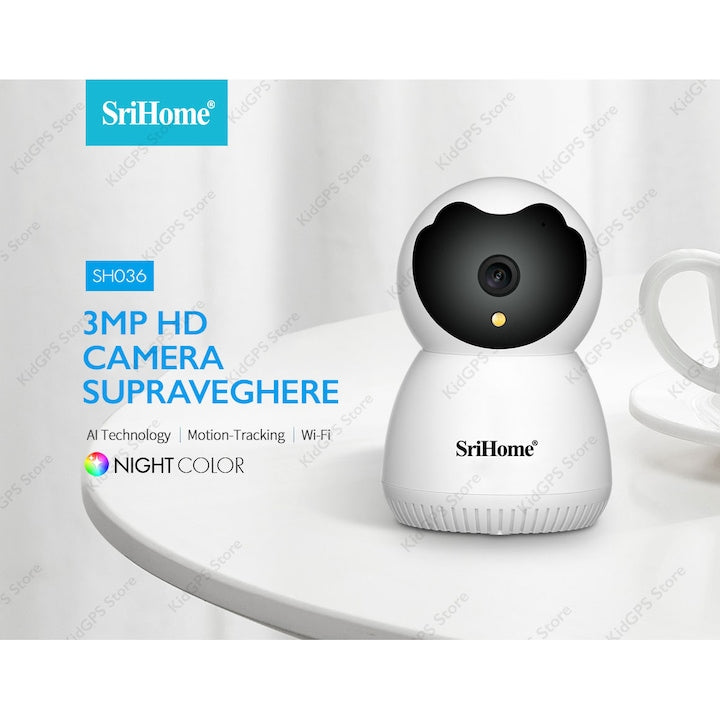 Camera de supraveghere WIFI SriHome® SH036 Plus+