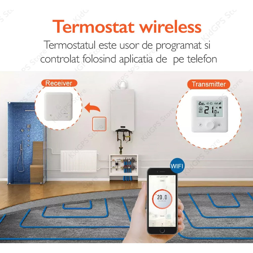 Termostat ambient centrala WIFI Techone® WT-18