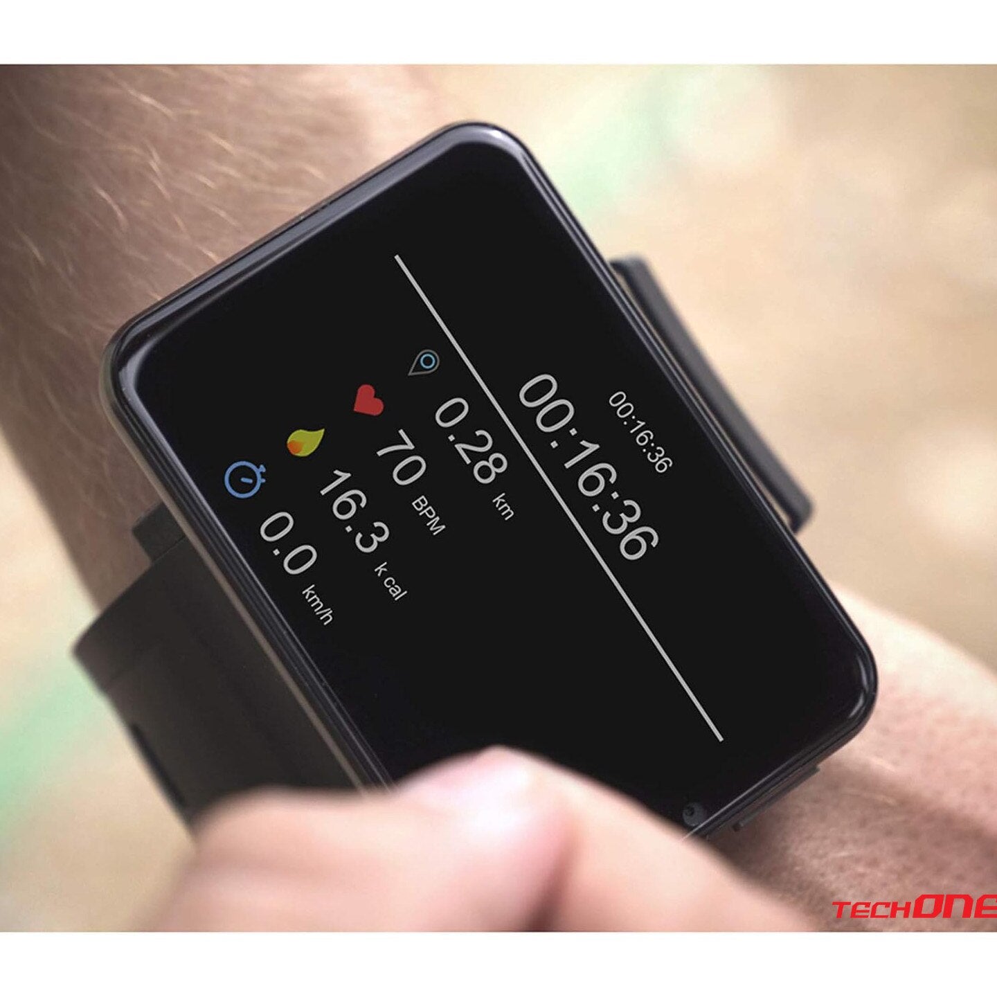 Ceas Smartwatch Barbati TechONE® Orion Smart, Negru