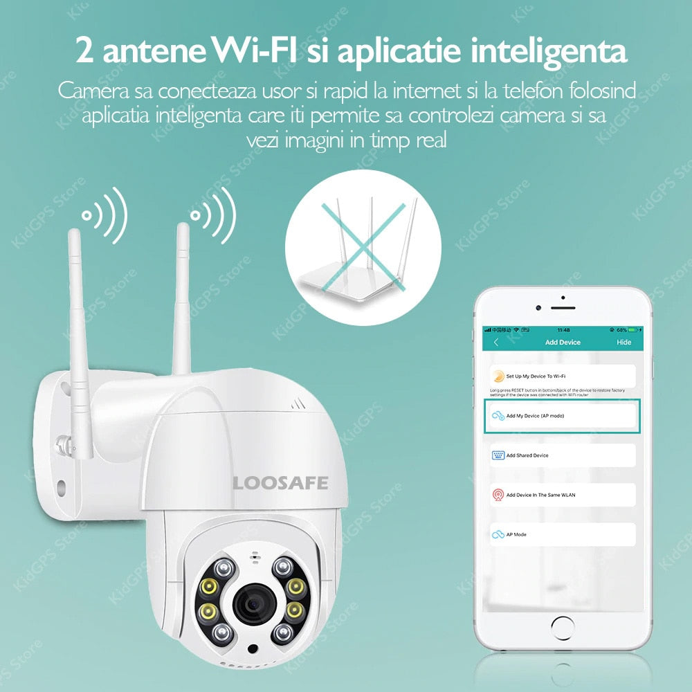 Camera de supraveghere WIFI Loosafe® 50HS Pro+