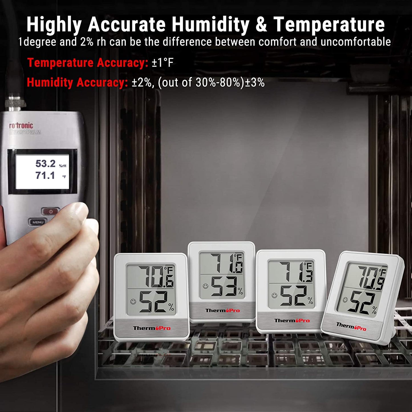 Termometru si higrometru de camera ThermoPro TP-49 RoPro