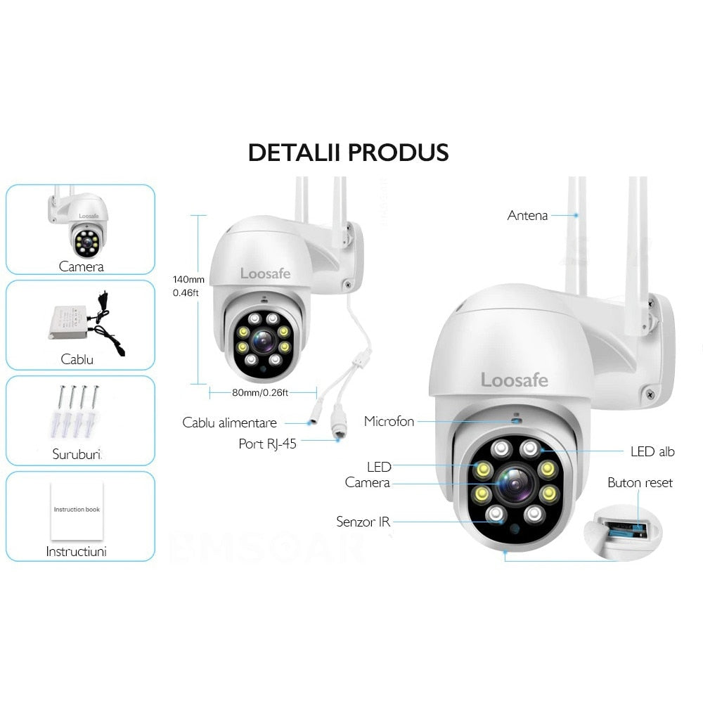 Camera de supraveghere WIFI Loosafe® 50XP Pro