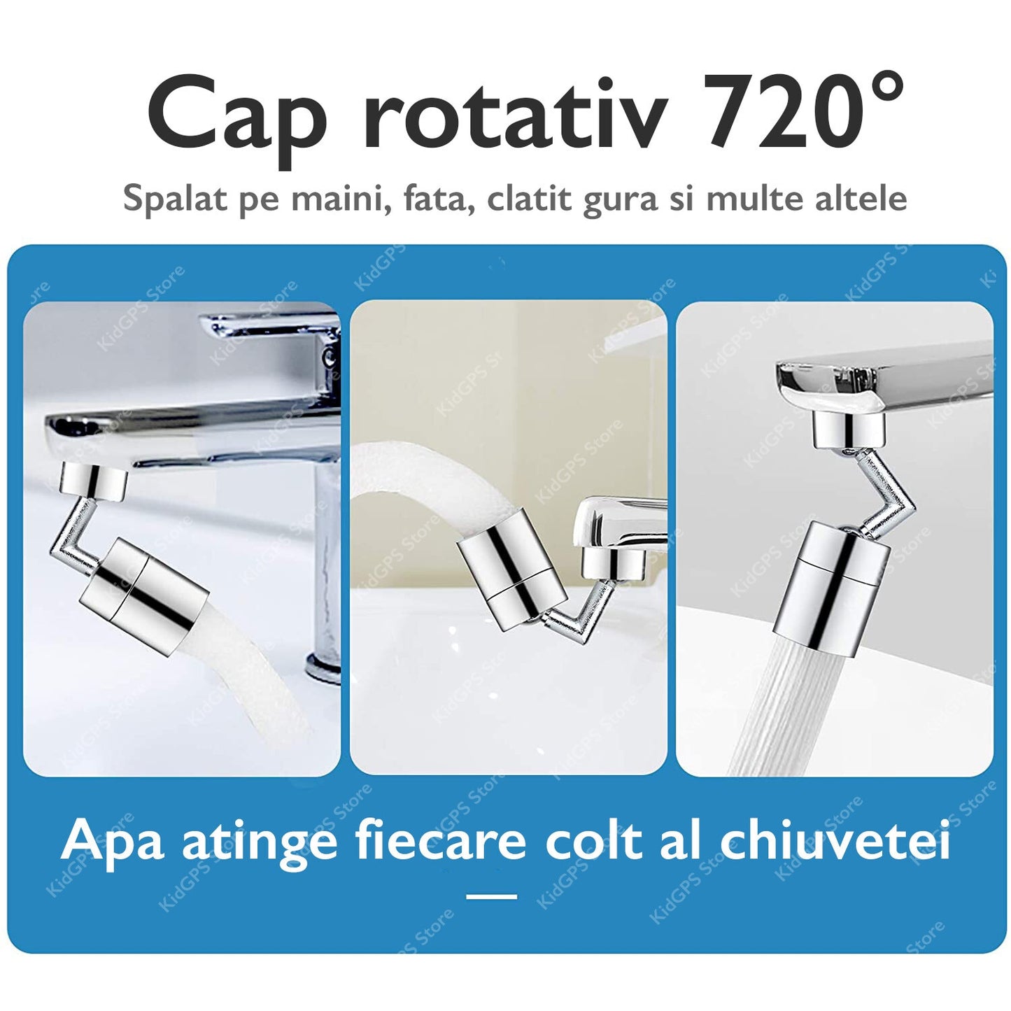 Aerator apa dublu - pivotant cu cot Topaqua® SK-WS809S-F